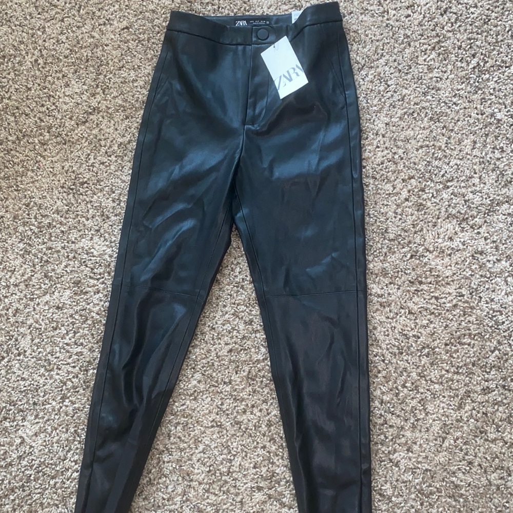 Zara leather pants